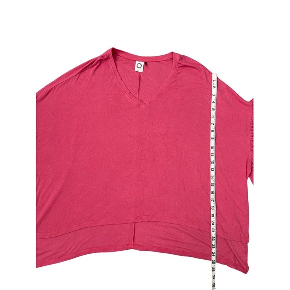 Akemi Kin‎ Anthropologie Coral Capa Fluttered V-Neck Tunic XS/S Oversized Ribbed - Picture 6 of 12